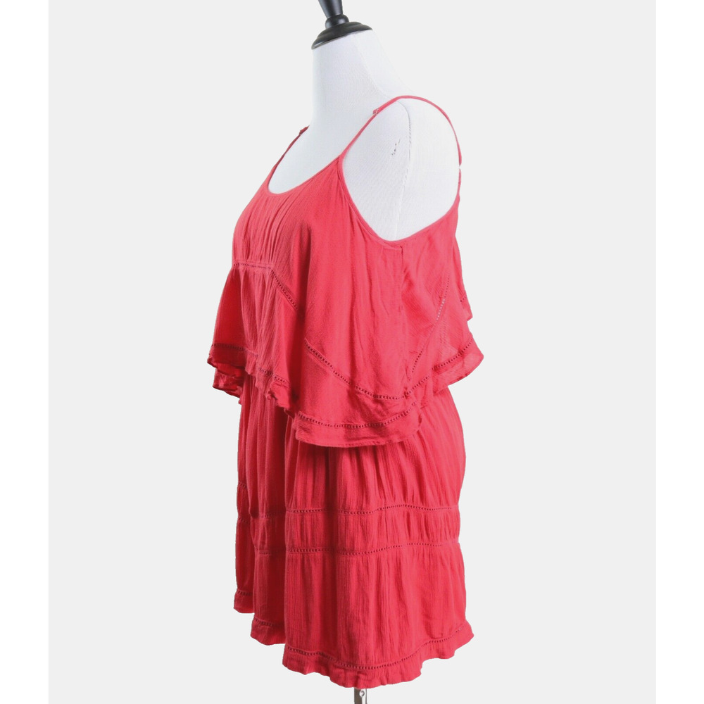 Lovers + Friends Size L Paradise Bay Dress Open Back Rust Orange